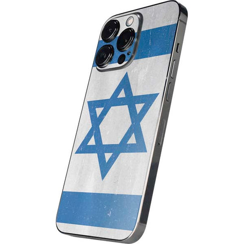 Israel Flag Distressed iPhone 16 Pro Skin